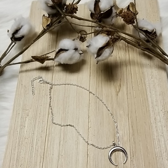 🌙🌙Very Cute Cresent  necklace in SILVER🌙🌙 - Picture 7 of 7